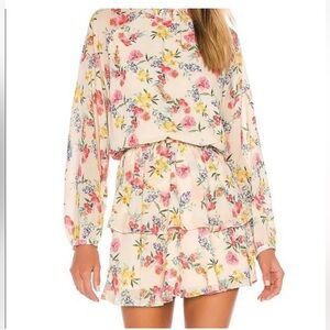 Revolve Yumi Kim Class Act Dress Mulberry Ivory Size Medium